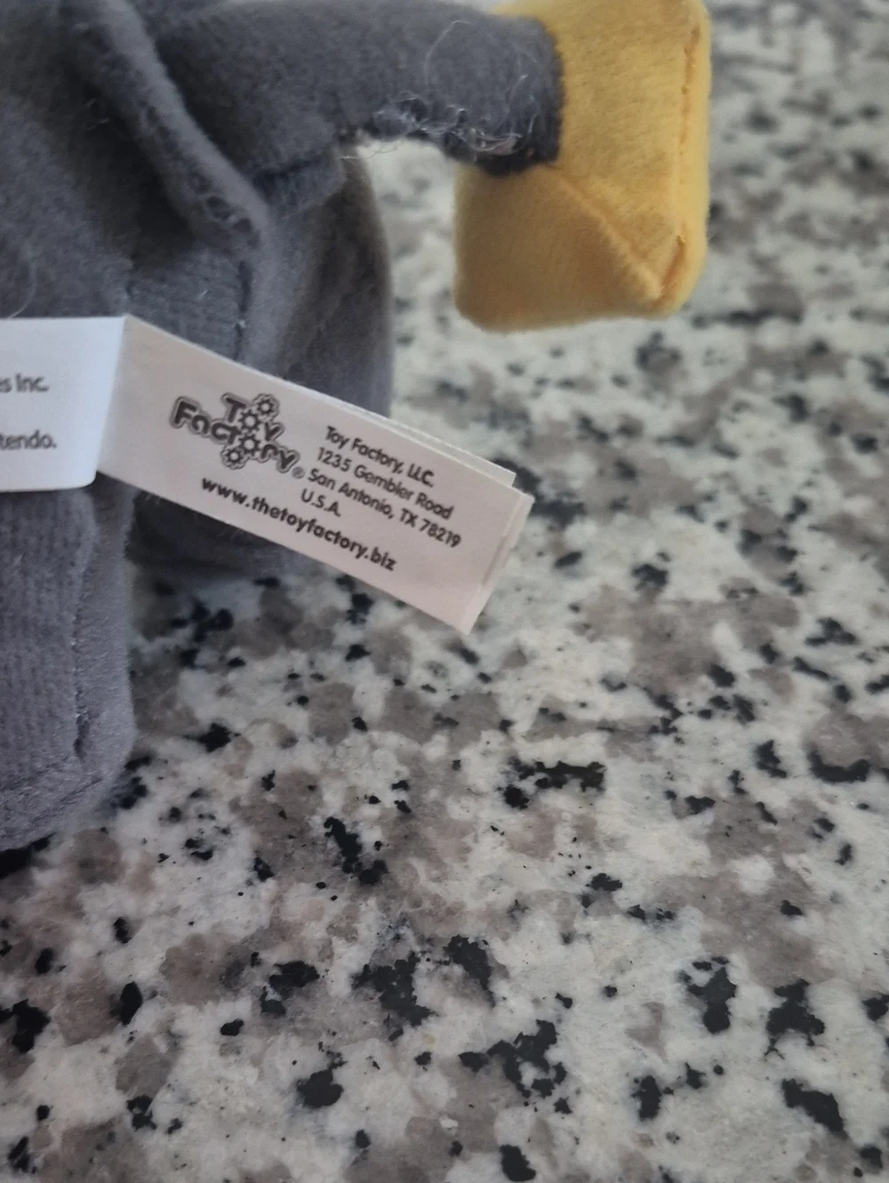 Blue Plush Elephant Toy with Yellow Accents - Soft Stuffed Animal